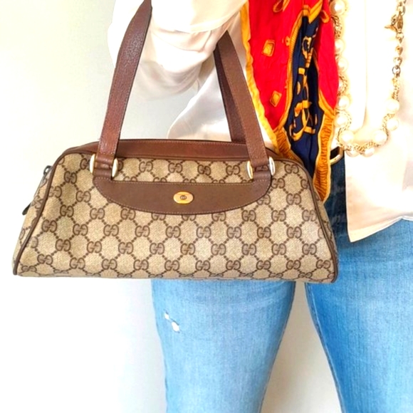 Gucci Handbags - GUCCI Supreme Classic Boston Speedy Satchel!